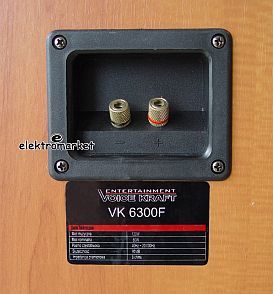 kolumny Voice Kraft VK 6300 calvados - terminal z gniazdami na kabel głośnikowy