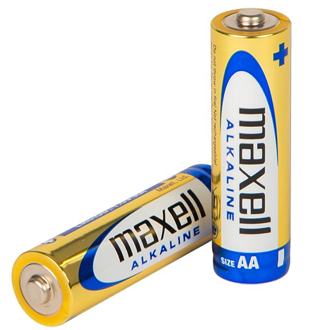 dwie baterie alkaliczne R6 Maxell