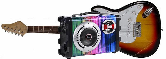 wzmacniacz gitarowy - zestaw głośnikowy Quer z MP3, Bluetooth, radio FM 