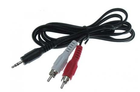 kabel mini jack - 2 x RCA 1,5m