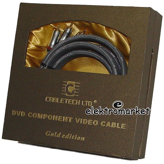 Kabel audio video RCA nylonowy oplot pudełko KPO3823