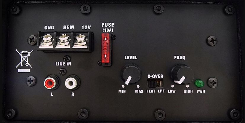 Subwoofer_aktywny_PY250QA_panel_sterowania