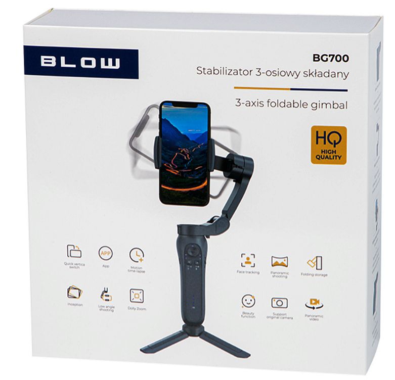 Gimbal składany BLOW stabilizator obrazu BG700 box