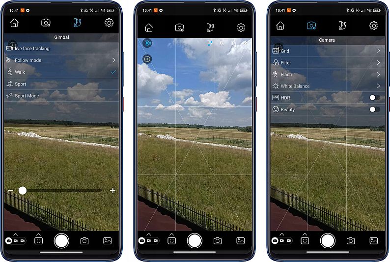 Gimbal składany BLOW stabilizator BG700 smartfon 2