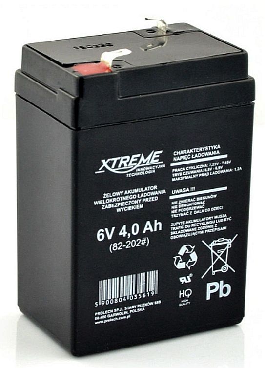 Akumulator żelowy 6V 4Ah XTREME