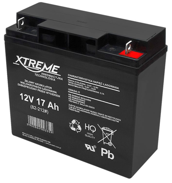 Akumulator żelowy 12V 17Ah XTREME 82-212#