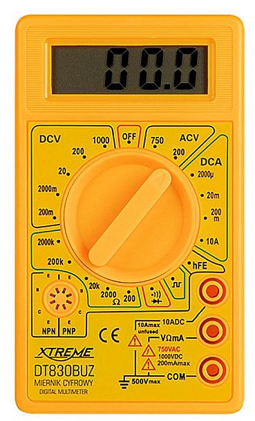 Miernik multimetr cyfrowy DT830BUZ XTREME