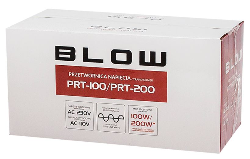 przetwornica transformator BLOW PRT-200W box