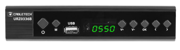 Tuner DVB-T2/C HEVC H.265 Cabletech front