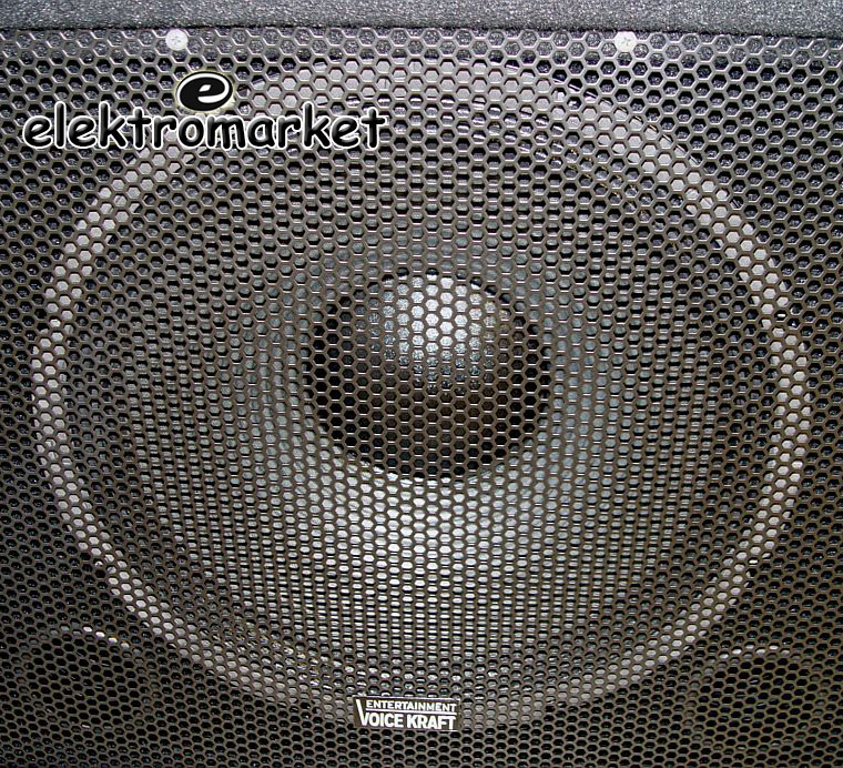 subwoofer kolumny estradowej AZS-15 z metalową maskownicą