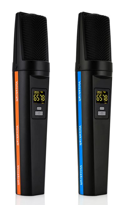 dwa mikrofone bezprzewodowe ręczne VK-U7298