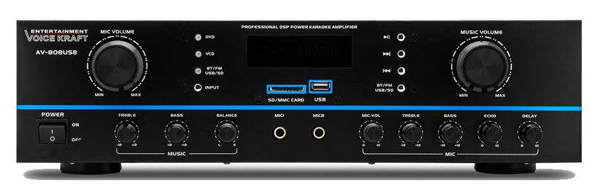 wzmacniacz AV-808 Voice Kraft front