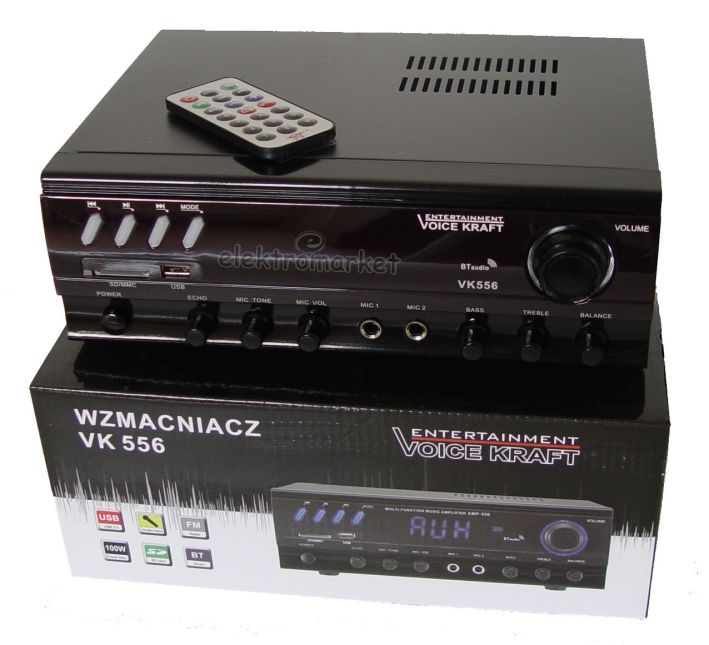 wzmacniacz VK-556 Voice Kraft na pudełku