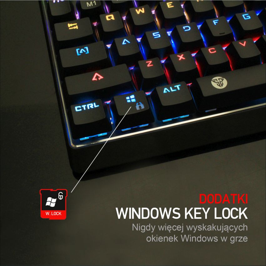 klawiatura mechaniczna Fantech MK871 key lock