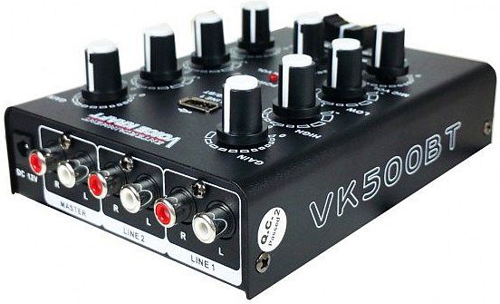 mikser audio VK-500BT widok z boku