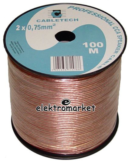 kabel głośnikowy 0,75 mm Cabletech KAB0356