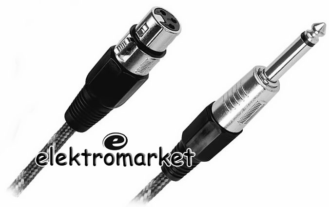 kabel mikrofonowy 3m KPO2757 - końcówki