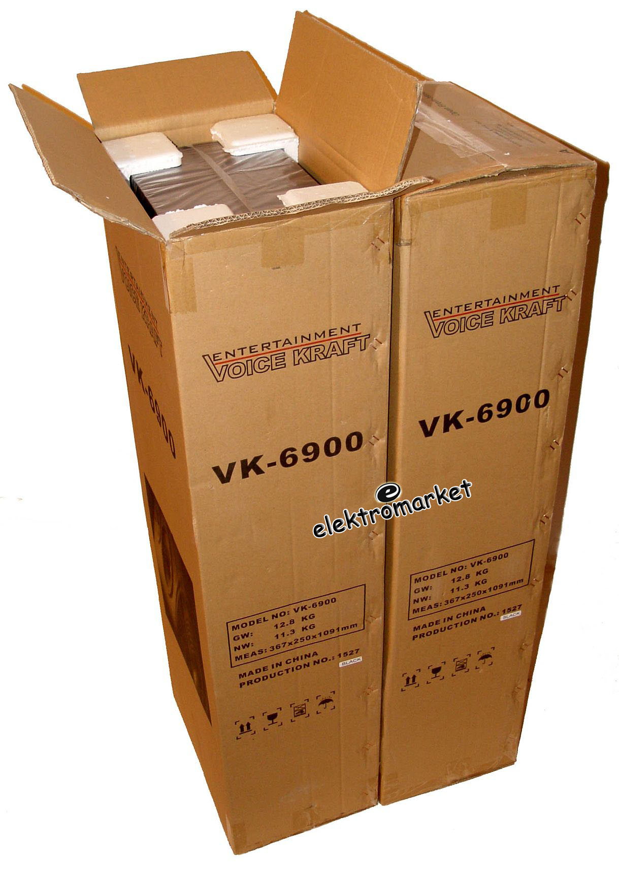Kolumny głośnikowe 2.0 VK-6900 pakowanie