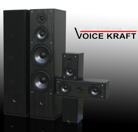 kolumny kina domowego 5.0 Voice Kraft VK 6300 czarne